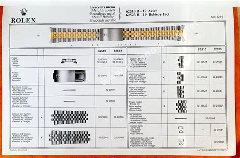 rolex parts catalog